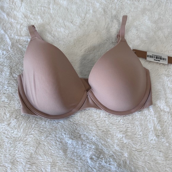Skims Fits Everybody T-Shirt Bra Mica Tan Underwire 32D NWT - Picture 3 of 10